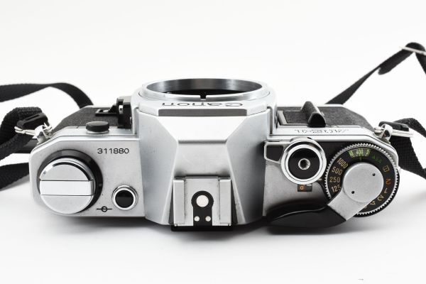 【ジャンク】Canon キャノン AE-1 シルバー ボディ フィルム一眼カメラ #611-1の画像5