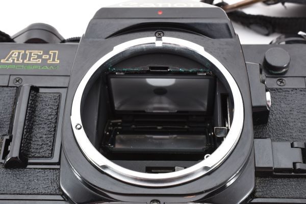 【実用品】Canon キャノン AE-1 PROGRAM 黒 ブラック ボディ #724-6_画像9