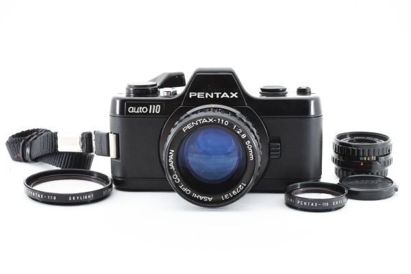 【実用外観美品】Pentax ペンタックス auto110 / PENTAX-110 2.8 50mm / PENTAX-110 2.8 24mm フィルムカメラ #724-4_画像1