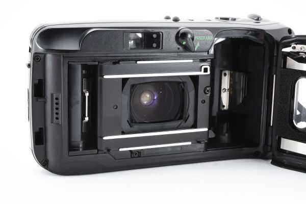 【実用品】Olympus オリンパス μ[myu:] panorama 黒 ブラック コンパクトフィルムカメラ #734-2の画像5