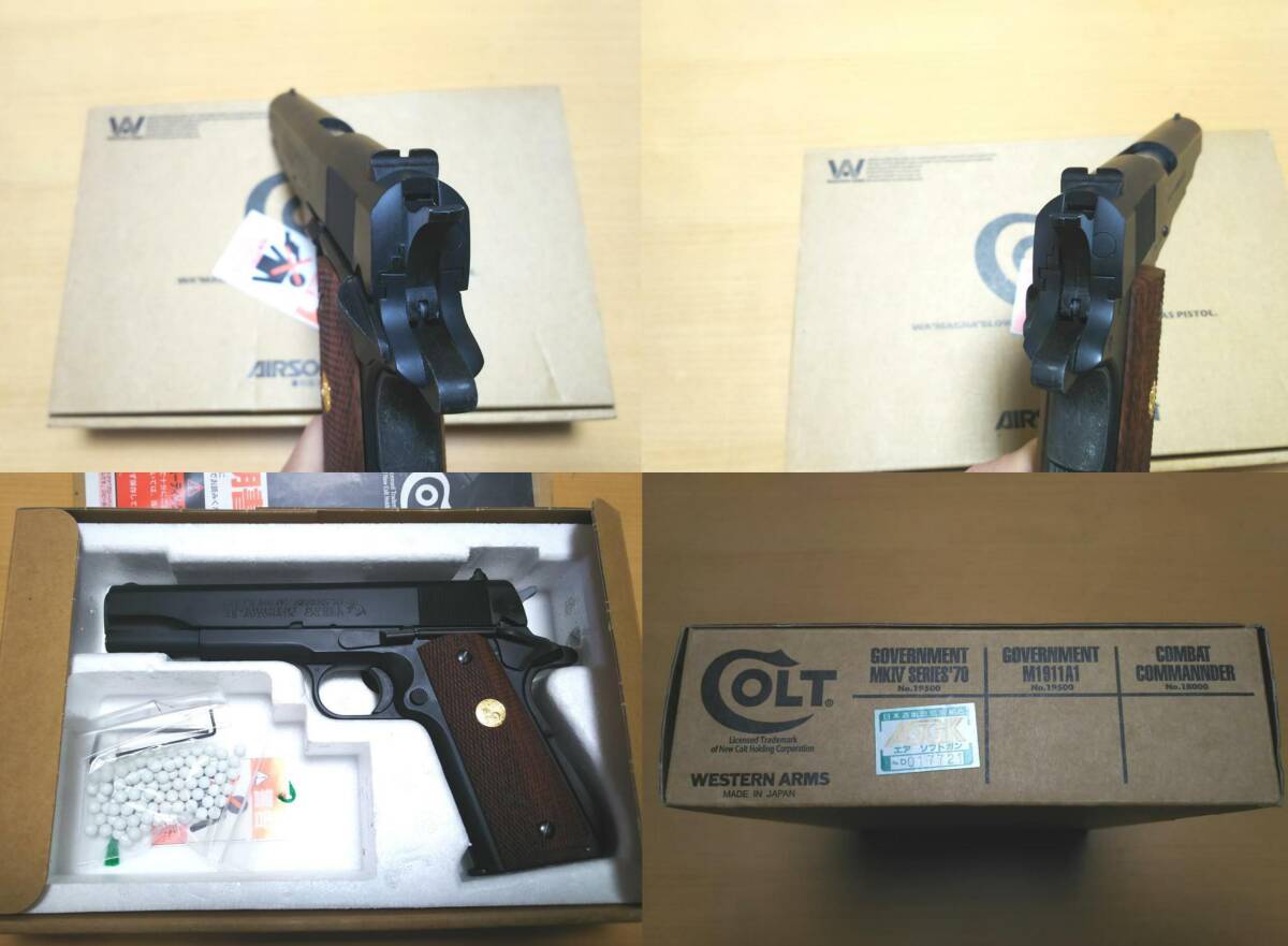 美品 WA COLT GOVERNMENT MkⅣ S'70 HW-R シリーズ70 ガバメント ヘビーウェイト 1911 マグナガスブローバック Rタイプの画像10