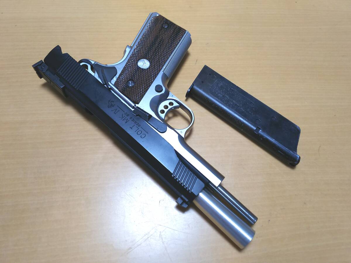 WA ガバメント ウィルソン風 外装カスタム フレームシルバー 1911 マグナガスブローバック Rタイプの画像8