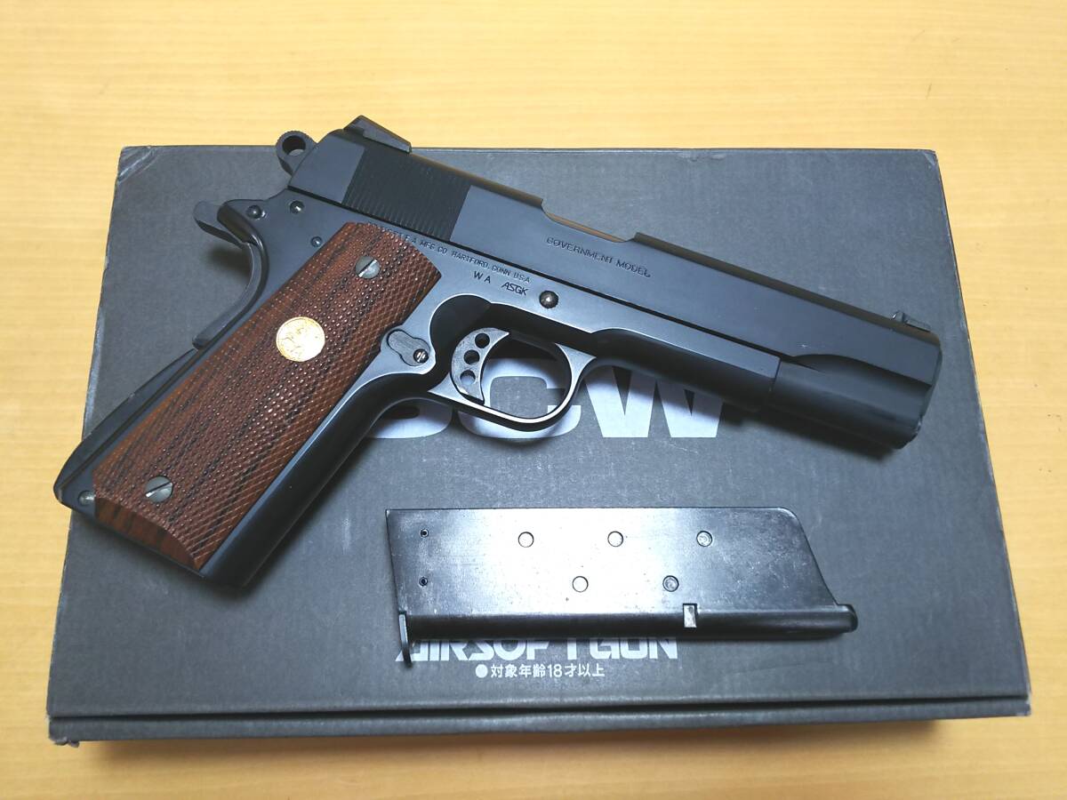 良品 WA COLT ガバメント MkⅣ S'80 HW プチカスタム シリーズ80 ヘビーウェイト 1911 マグナガスブローバック Rタイプ_画像2