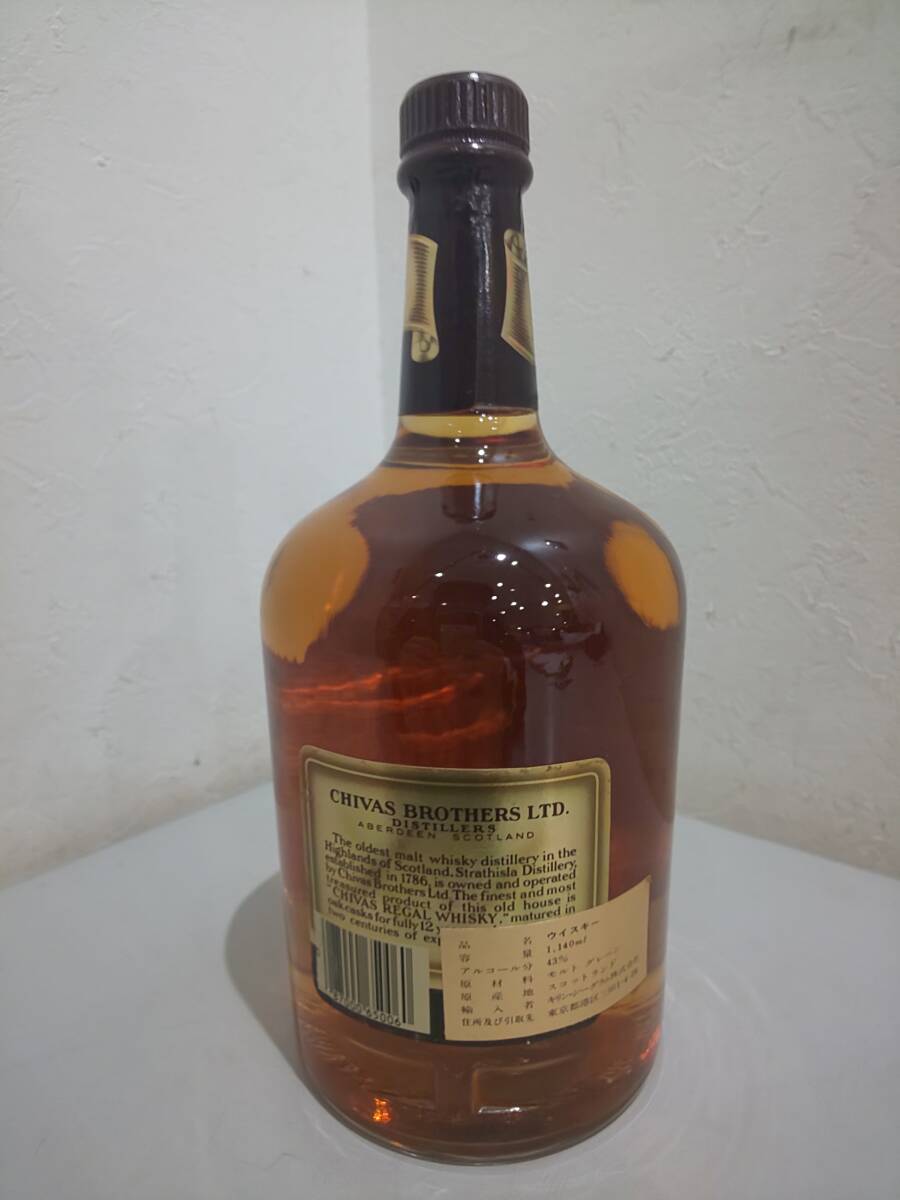 57907★CHIVAS REGAL 12年 シーバスリーガル 古酒 洋酒 スコッチウイスキー ヴィンテージ 1.14L 43%の画像5
