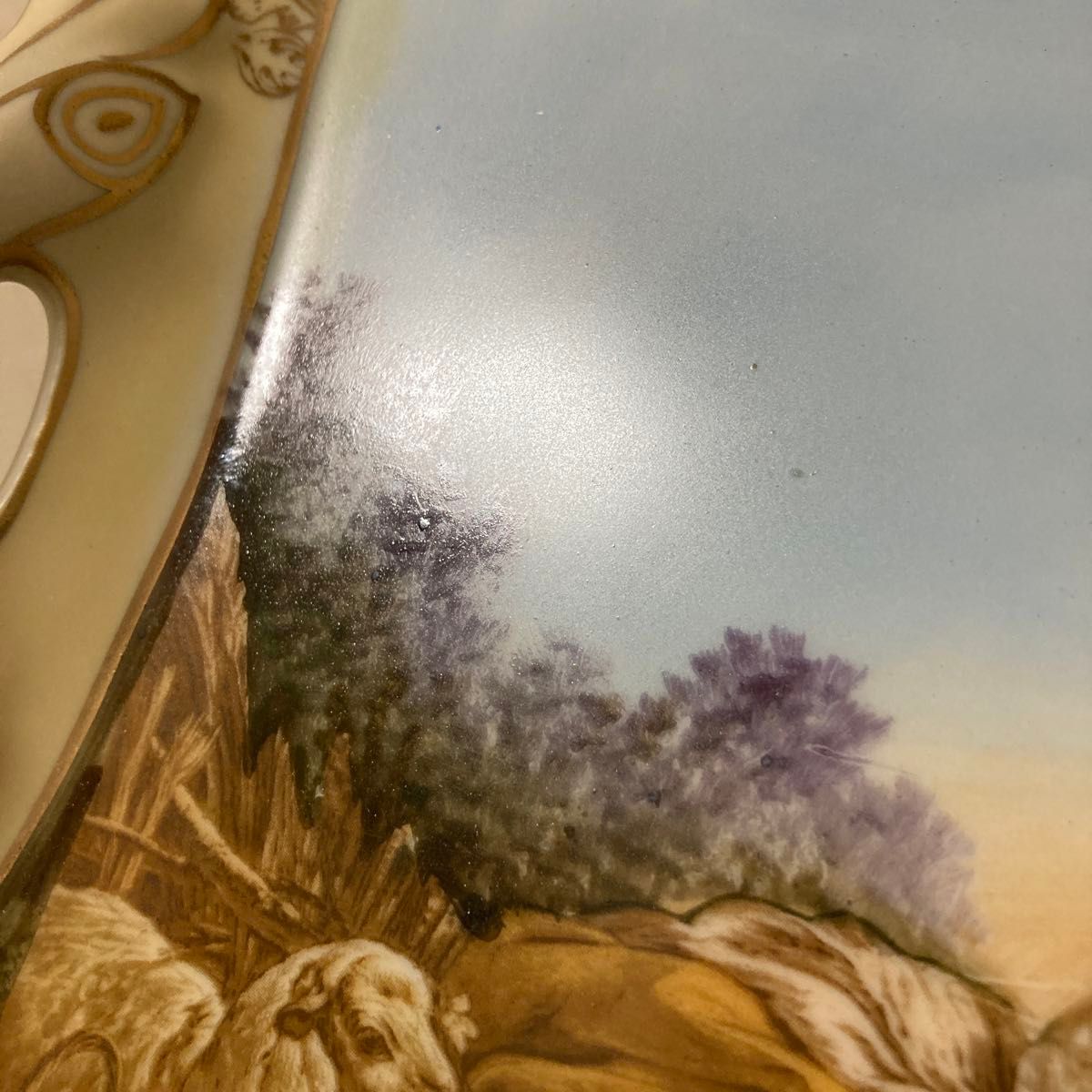 アルダルト リンワイレ社　フランソワブーシェ デザイン　ビンテージトレイ　飾り皿　 絵皿　プレート