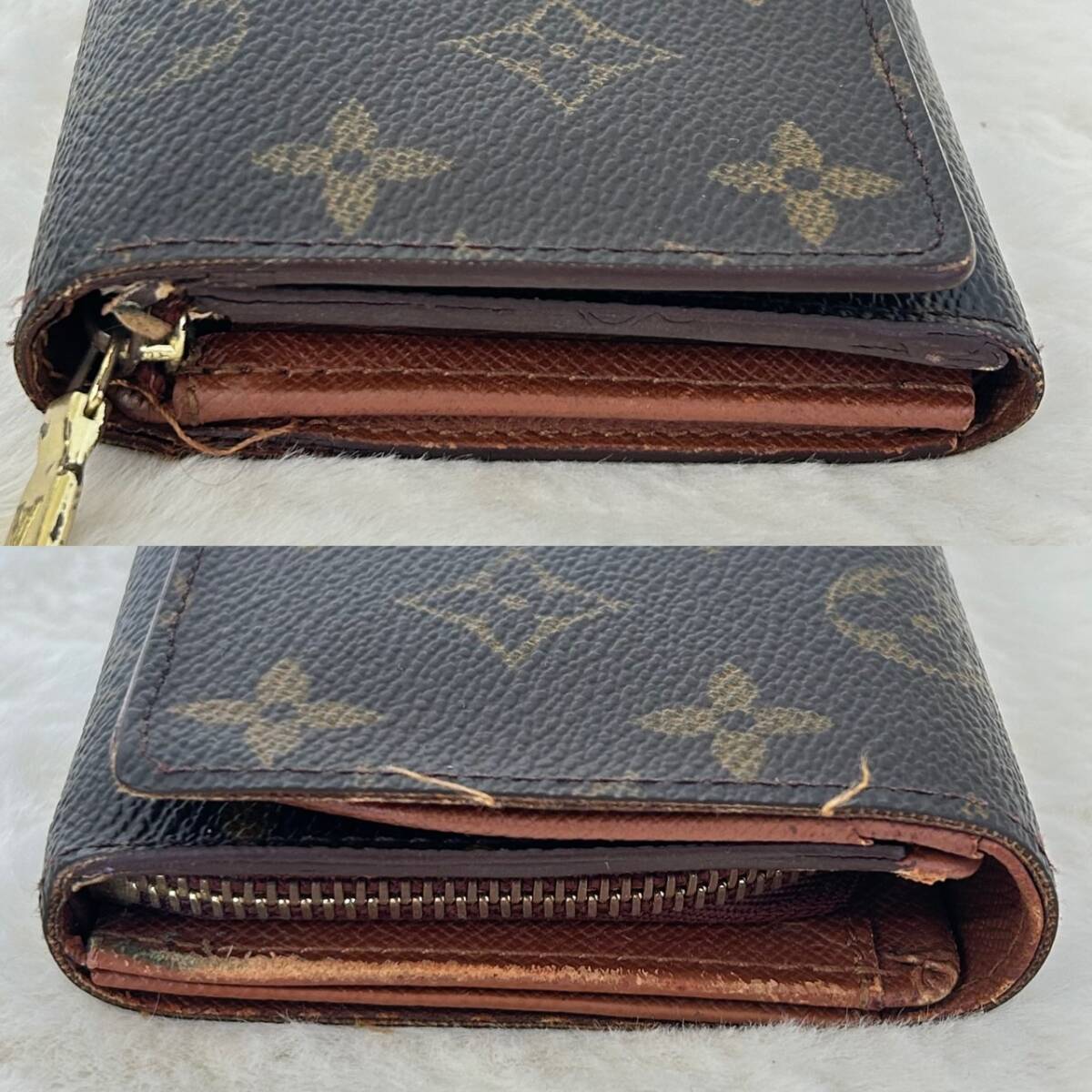 △LOUIS VUITTON ルイヴィトン 2つ折り財布 CA0919 モノグラム ポルトモネ ビエトレゾール M61730 箱あり/管理04121A12-01260001の画像4