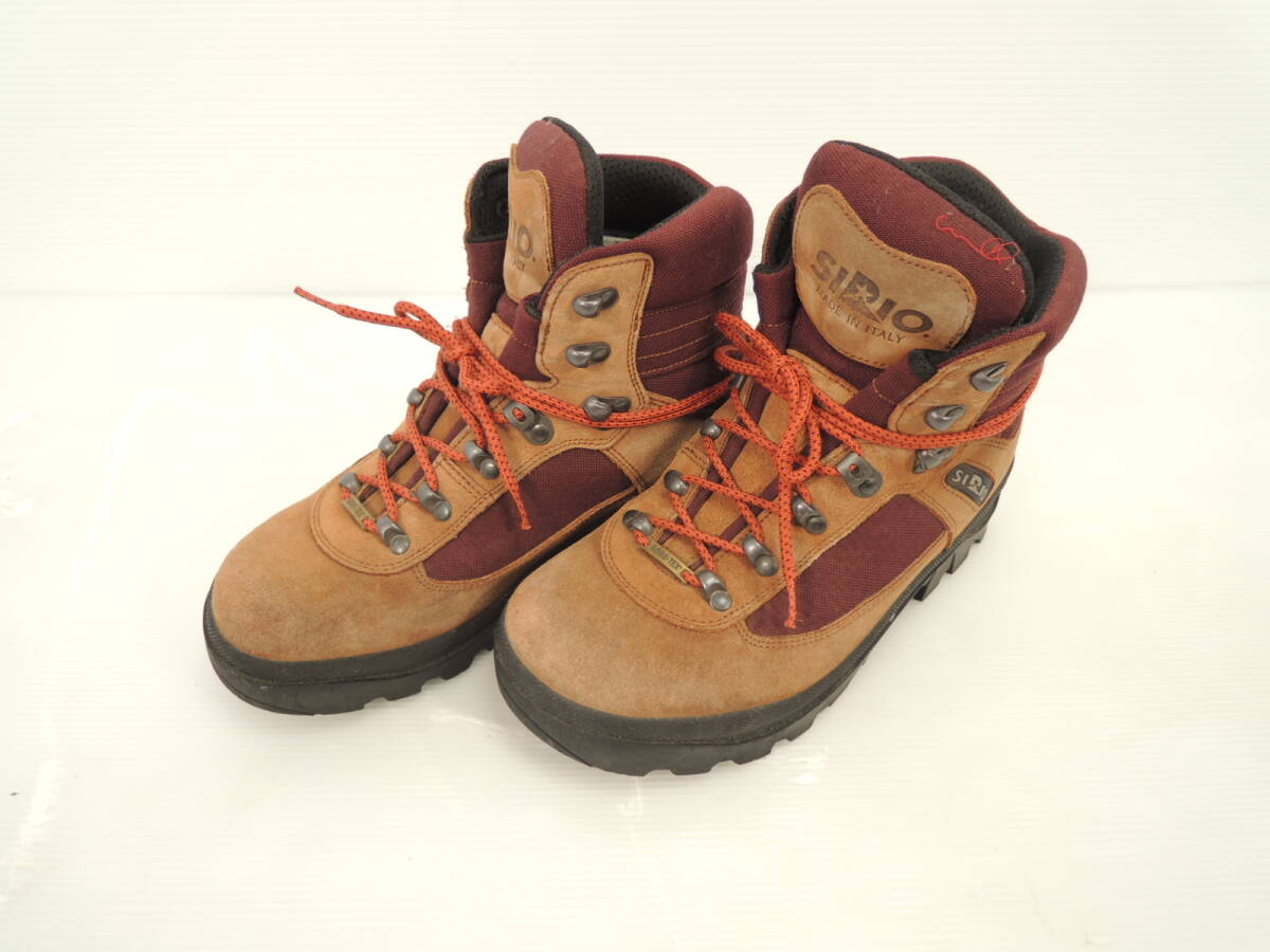 ◇SIRIO シリオ GORE-TEX ゴアテックス トレッキングシューズ 24.5cm ブラウン 登山靴 靴 アウトドア ウォーキング シューズ/管理7186A13の画像2