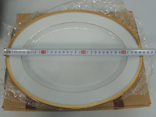 未使用・長期保管品 Noritake ノリタケ 食器 大量まとめ プレート 大皿 小皿 ティーセット ホワイト×ゴールド 食器 ブランド/管理6795A24の画像3