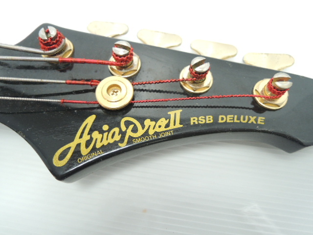 △AriaProⅡ アリアプロ RSB DELUXE 5033255 日本製 エレキギター ブラック ソフトケース付き 楽器 弦楽器 ギター/管理7080A10-01260001_画像9