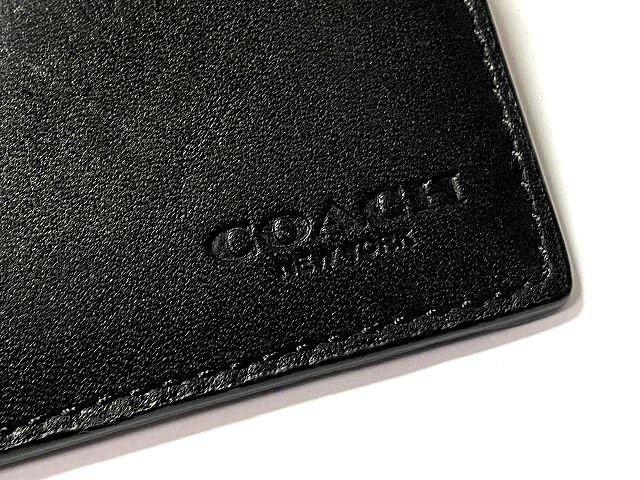 COACH　コーチ　カードケース　パスケース　レザー　黒　74916_画像5