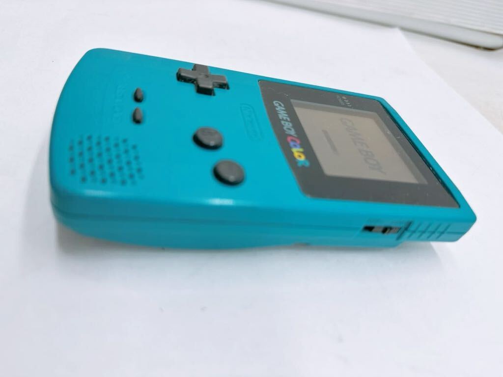 ゲームボーイカラー本体 CGB-001 GB GAMEBOYCOLOR 任天堂 Nintendo ゲーム機器 通電OK ブルー系 現状の画像3