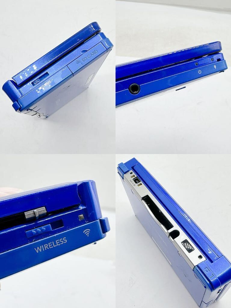 Nintendo 3DS ゲーム機 ソフト2つ付 ニンテンドー3DS 青 充電器/スタンド付属 CTR-007 WAP-002 CTR-001 任天堂 アダプター パワプロの画像7
