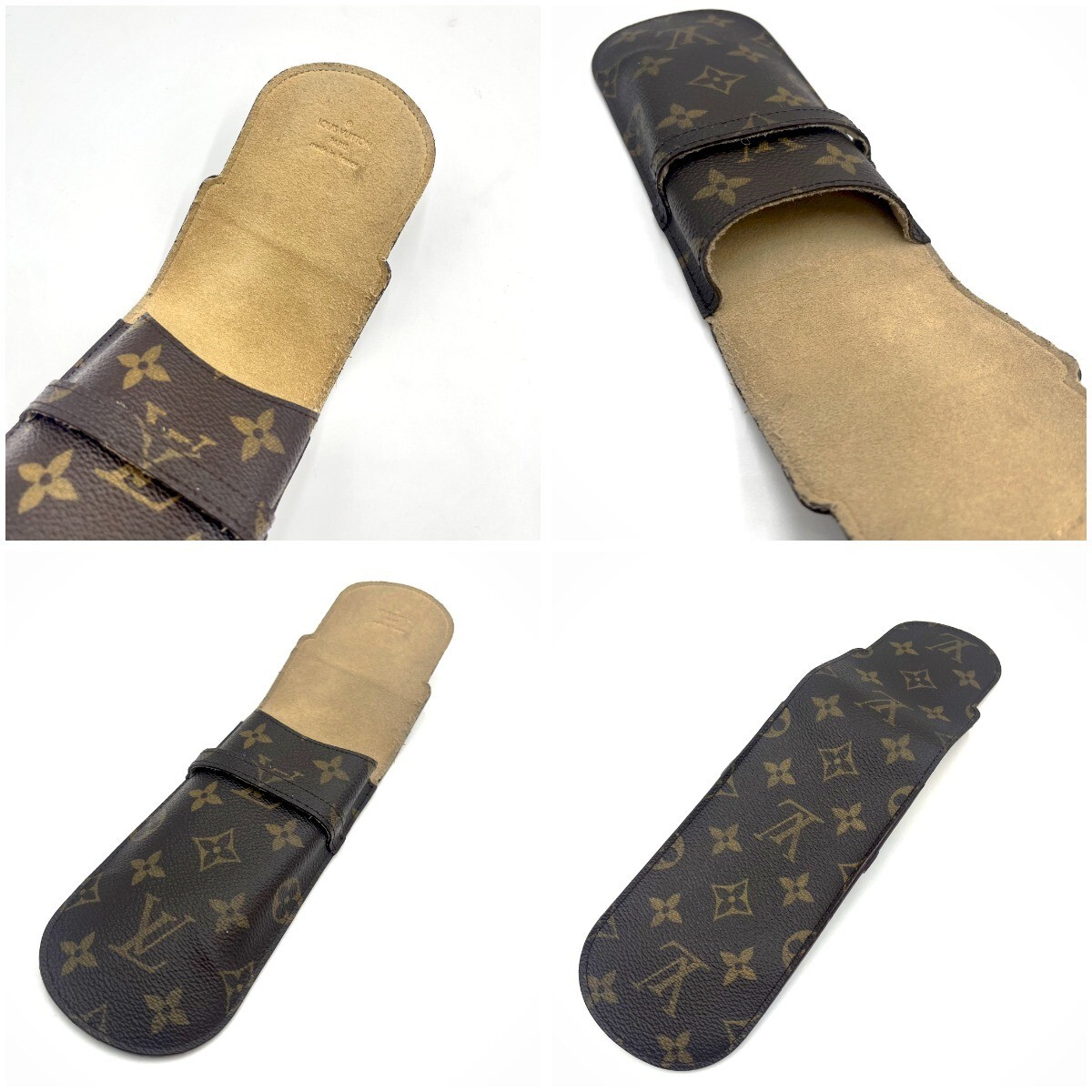 ルイヴィトン LOUIS VUITTON メガネケース エテュイリュネットラバ ブラウン系 送料無料 h0209eq00860 中古 古着 ブランド古着DB_画像6