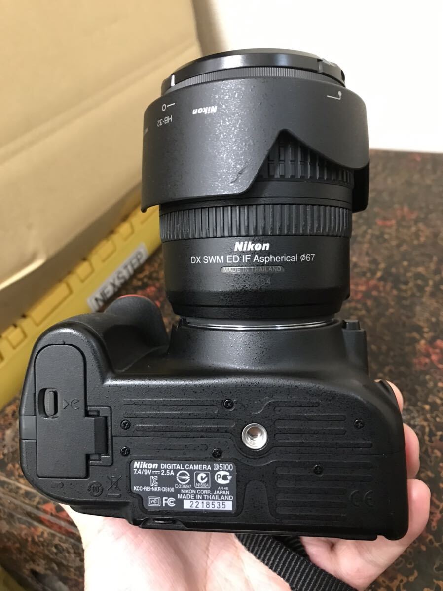  Nikon digital single‐lens reflex camera D5100 lens other accessory complete set operation verification ending used present condition goods 