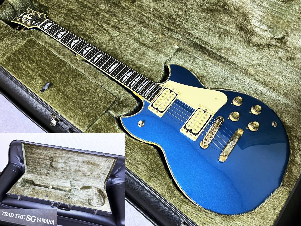 SG Custom Collection-1★YAMAHA SG1000 限定メタリックブルー 高中正義仕様 純正ハードケース付 美品・超希少！★_画像1