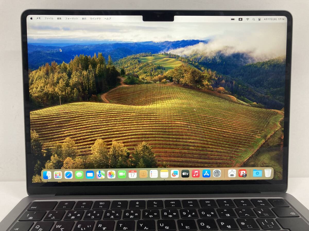 (訳あり)Apple Macbook Air 2022 / Apple M2 / 16GB / 512GB / 14インチ スペースグレイ、A2681動作確認済み①の画像2