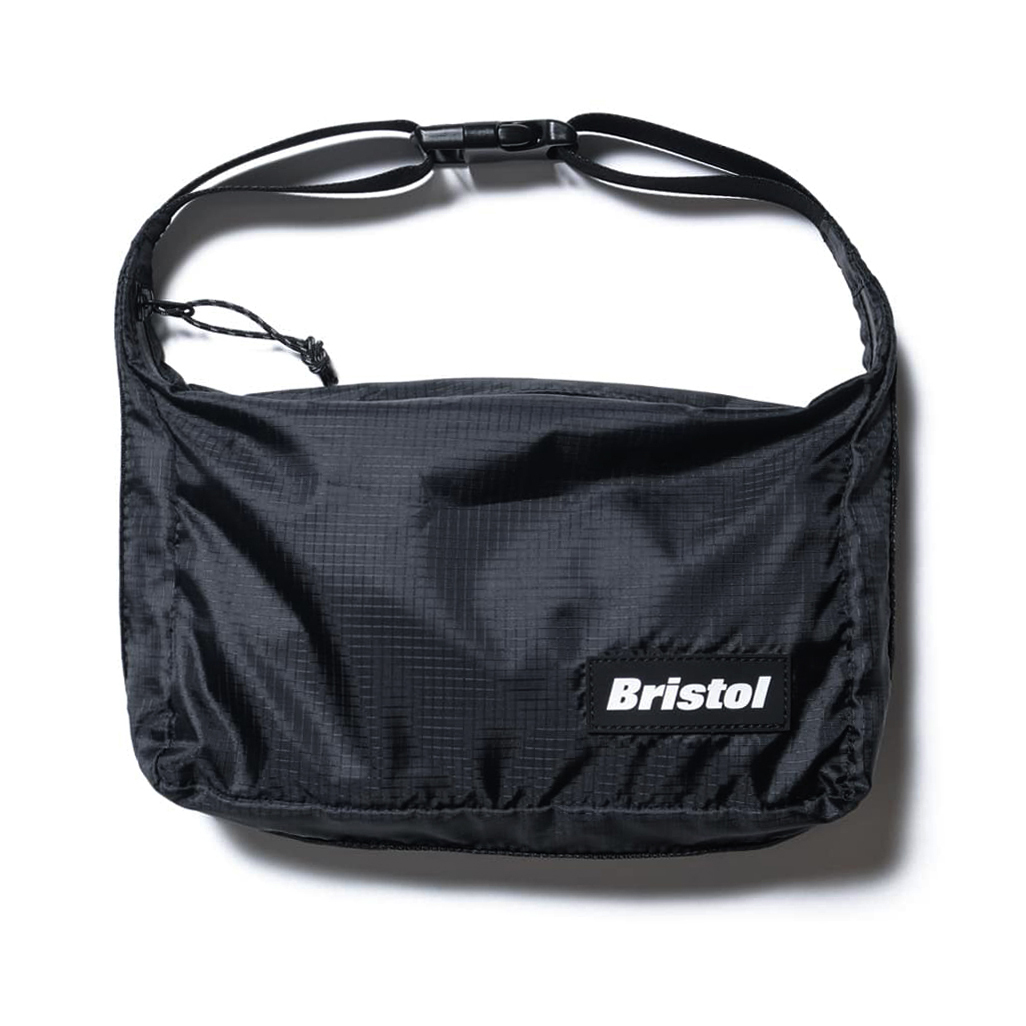 新品24SS黒F.C.Real Bristolバッグ2WAY SMALL SHOULDER BAGショルダーバッグ190TリップストップFCRBブリストルF.C.R.BゴルフSOPH鞄SOPHNET_FCRBの新作24SSの2WAYショルダーバッグ新品