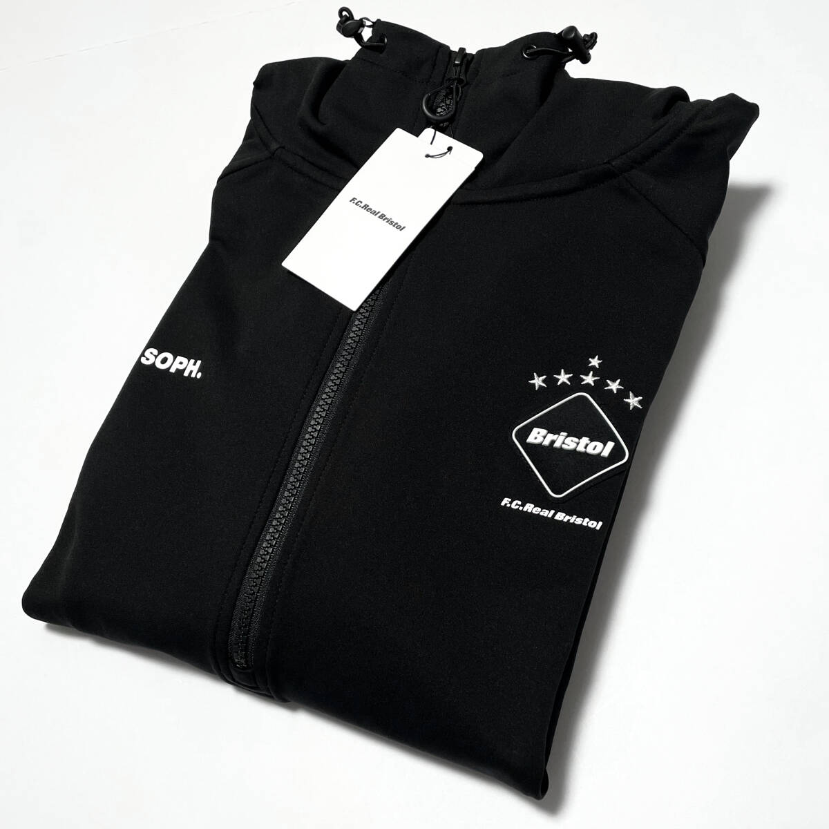 24SS新品L黒★F.C.Real BristolフーディPDK HALF ZIP HOODED TOPハーフジップFCRBパーカF.C.R.BスウェットTECH SWEATジャケットSOPHナイキの画像7