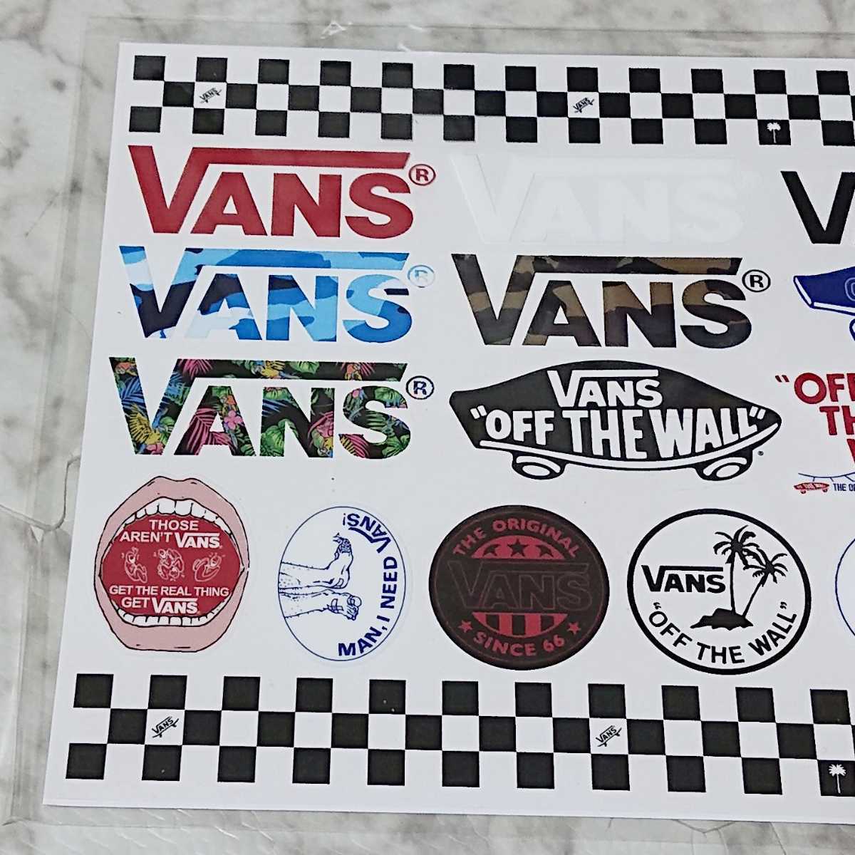 送料無料 VANS ステッカーセット 1シート 22枚 VANS スケボー スケートボードの画像2