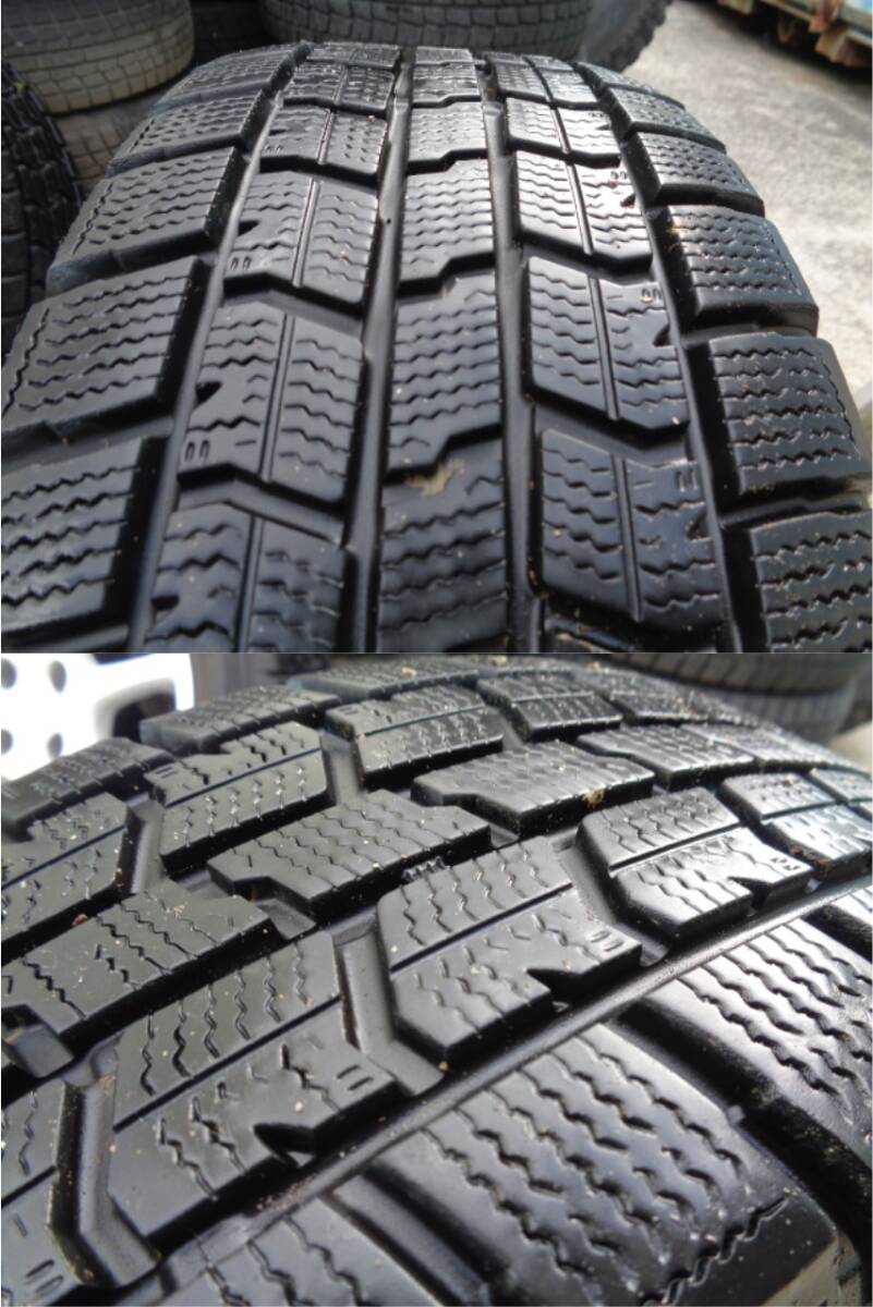 タイヤホイール 4本セット グッドイヤー アイスナビ７185/65R14 2022年 純正アルミ付 14X5.5JJ 4H100オフ45ハブ径56【8675 6-1454】_画像7