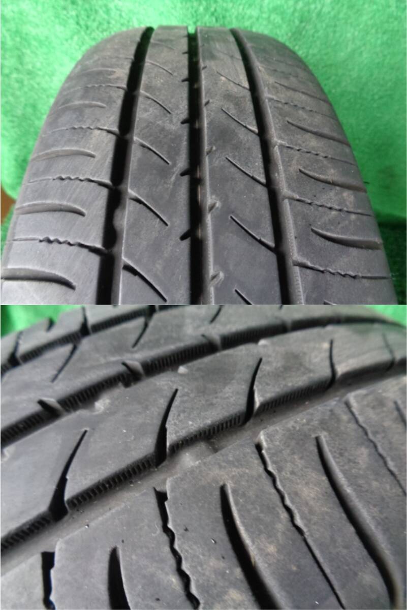 タイヤホイール 4本セット TOYO ナノエナジー3 165/50R15 2018年 社外アルミ付 15X4.5J 4H100オフ45【8651 6-580】の画像10