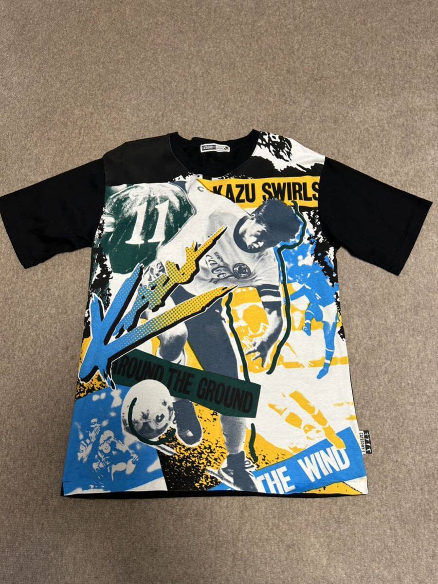 カテゴリー1 三浦知良　KAZU Tシャツ　ヴェルディ川崎　KING KAZU フリーサイズ　古着_画像1