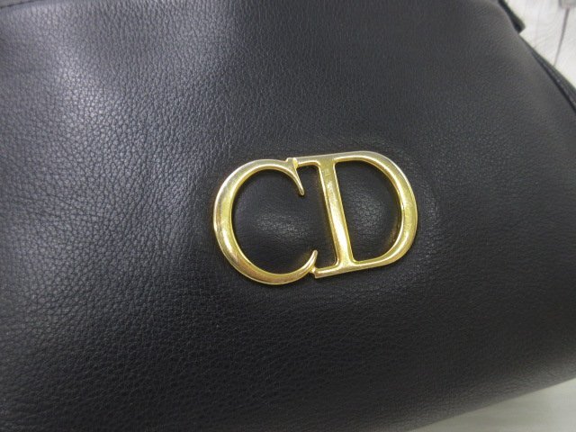 極美品 Christian Dior クリスチャン ディオール ヴィンテージ ショルダーバッグ バッグ レザー 黒 70325_画像7