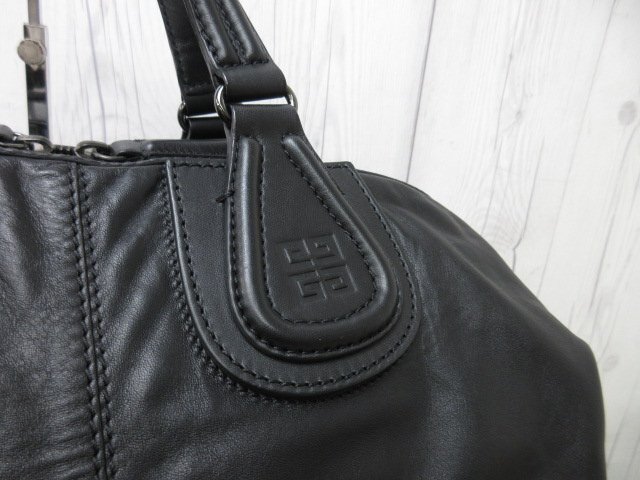 極美品 GIVENCHY ジバンシィ ジバンシー ナイチンゲール トートバッグ ショルダーバッグ バッグ レザー 黒 A4可 2WAY 69499