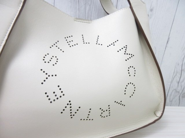  превосходный товар как новый STELLA McCARTNEY Stella McCartney Stella Logo ручная сумочка сумка на плечо сумка eko кожа 2WAY 70683Y
