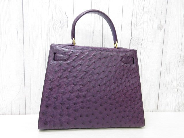  превосходный товар Ostrich ручная сумочка сумка фиолетовый 66891
