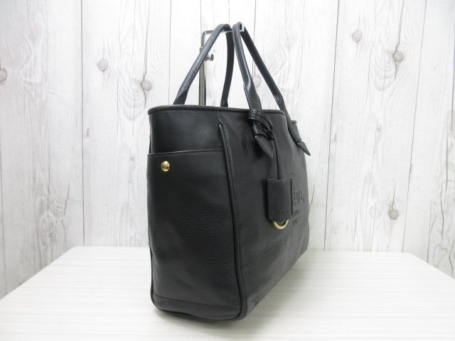 極美品 LOEWE ロエベ ヘリテージ トートバッグ ハンドバッグ バッグ レザー 黒 A4収納可 66451の画像5