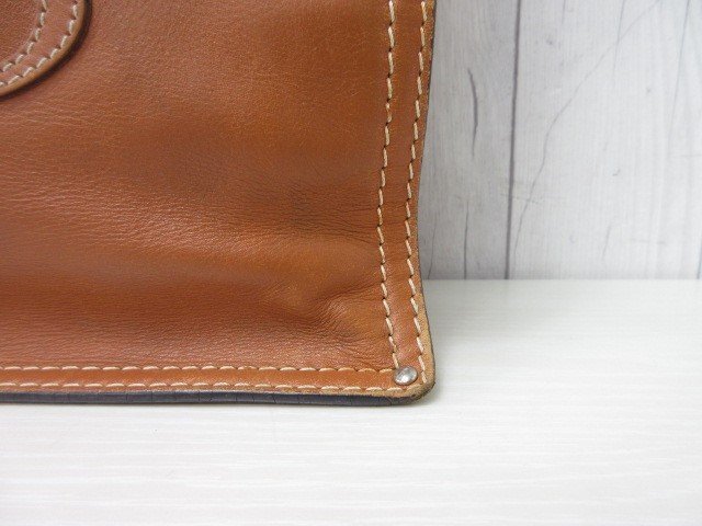  beautiful goods LOEWE Loewe shoulder bag bag leather tea 70986