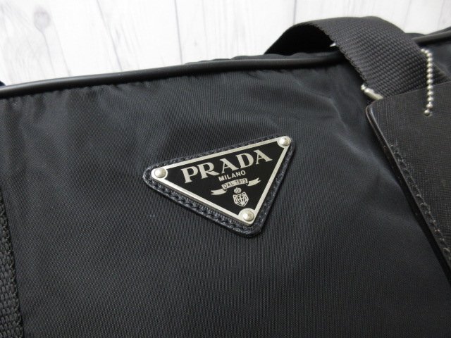  ultimate beautiful goods PRADA Prada te Hsu tote Caro go Boston bag shoulder bag bag nylon ×safia-no leather black A4 possible 2WAY men's 70981