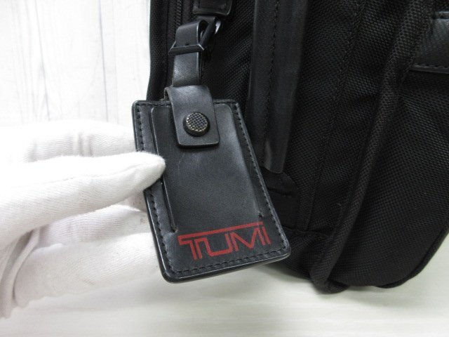 極美品 TUMI トゥミ ビジネスバッグ リュックサック ハンドバッグ バッグ ナイロン×レザー 黒 A4収納可 2WAY メンズ 70930_画像10