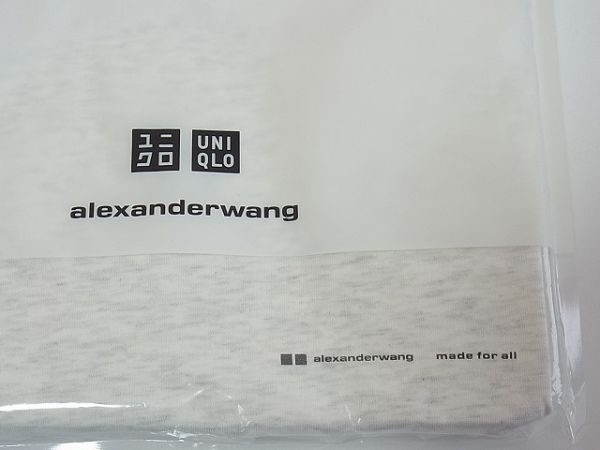 【未使用】ユニクロ アレキサンダー・ワン エアリズム クルーネックTシャツ 半袖 メンズSサイズ オフホワイト UNIQLO Alexander Wang_画像4