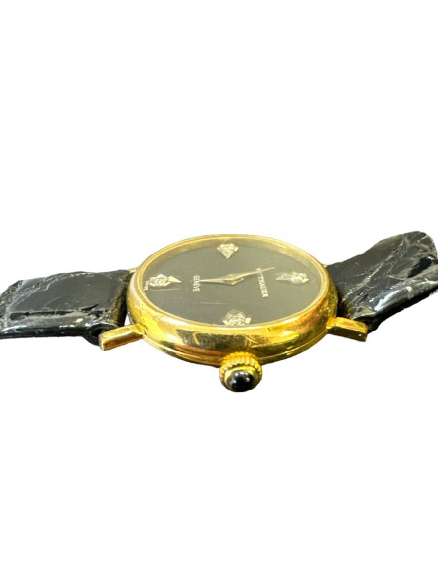 腕時計 手巻き ダイヤWITTNAUERゴールド の画像4