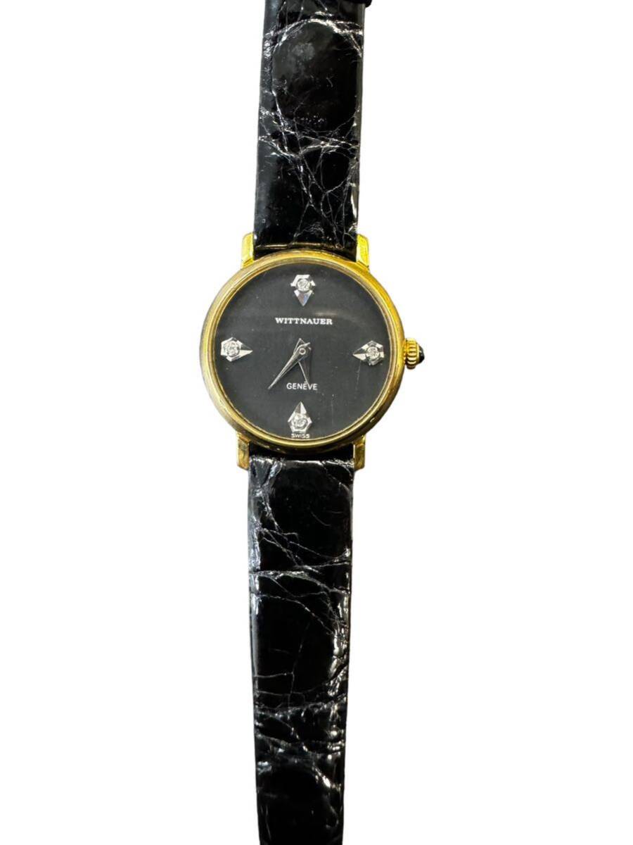 腕時計 手巻き ダイヤWITTNAUERゴールド の画像1