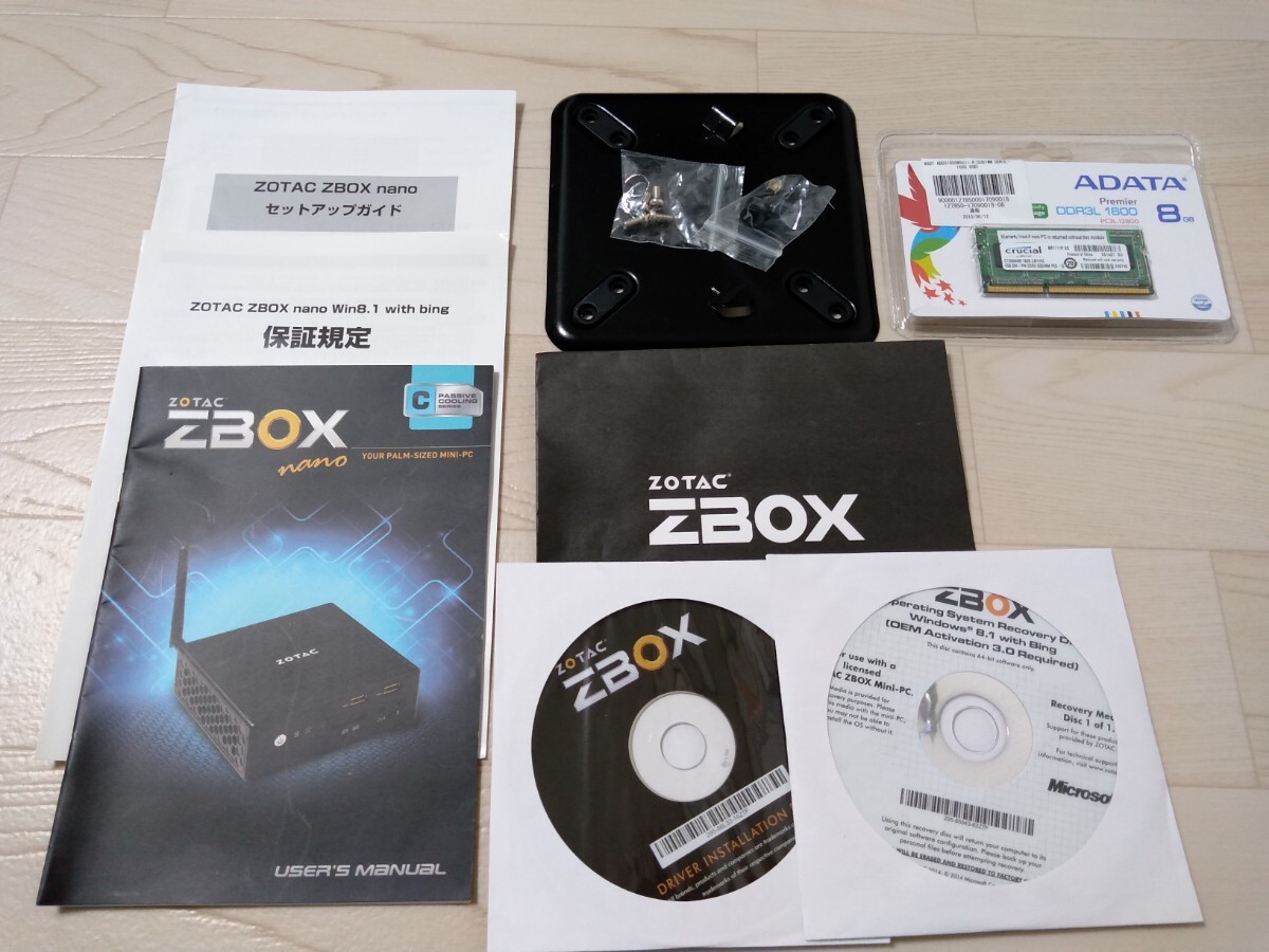 ZOTAC　ミニPC　ZBOX-CI520NANO　中古　ジャンク_画像9