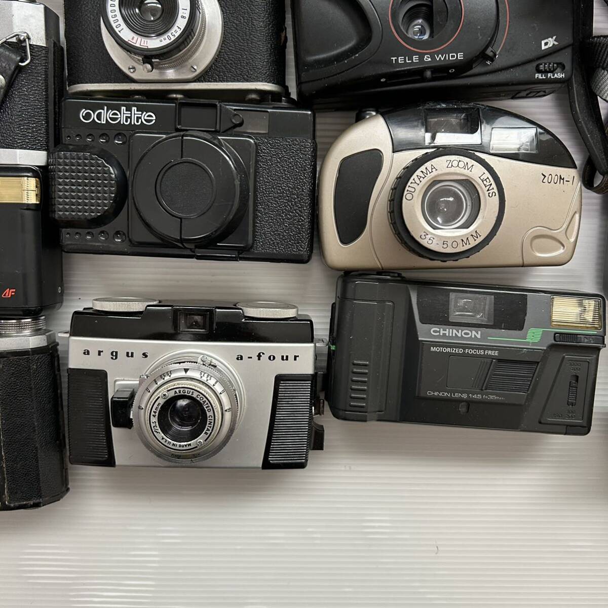 1円~フィルムカメラビデオカメラまとめ CHINON SAMSUNG PETRI KONICA Kyocera Canon Victor FUJI FUJICA など(ジャンク品 動作未確認GK) _画像5