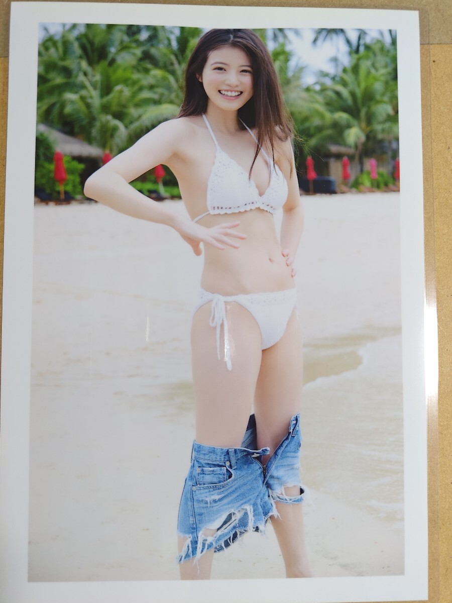 今田美桜 ラミネート加工 切り抜き 写真集 10ページ 水着 巨乳 imd03 グラビア ビキニ 切抜きの画像9