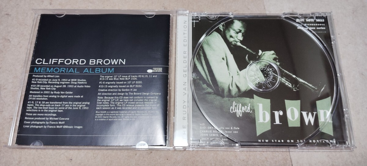 【RVG 名盤シリーズ】CLIFFORD BROWN / MEMORIAL ALBUM クリフォード・ブラウン THE RUDY VAN GELDER EDITION VANGELDER ケース新品交換済_画像3