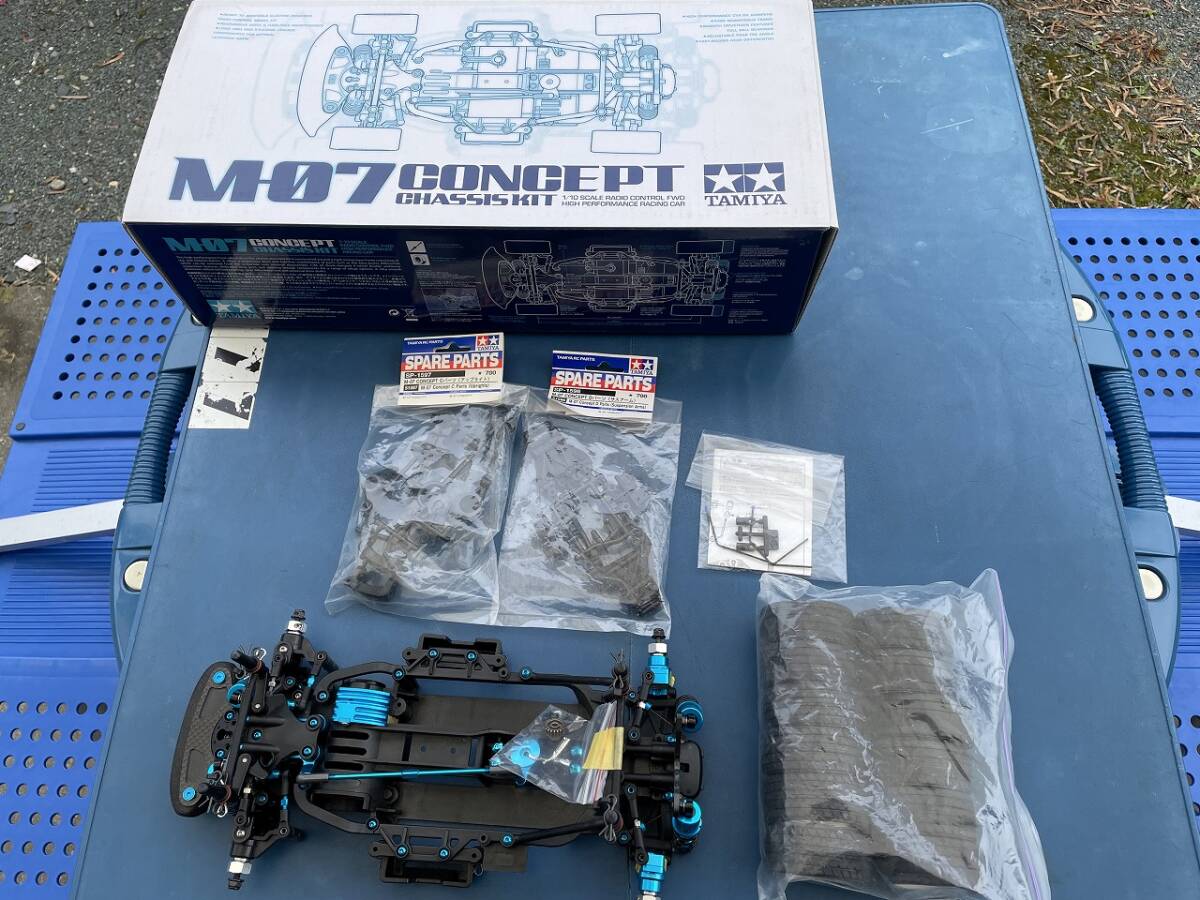 TAMIYA タミヤ M-07 オプション多数 美品 検索 TA08 TA07 TB05 TT-02 M-08 MB-01 TRFの画像1