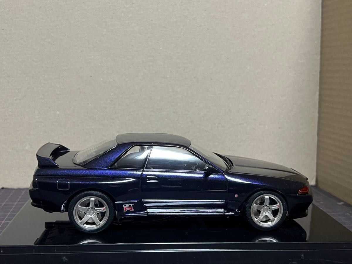 タミヤ　 1/24 完成品　プラモデル　E-BNR32 スカイラインGT-R　ニスモ　ミッドナイトパープルIII　RB26青ヘッド