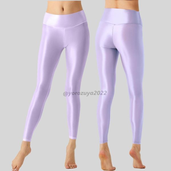 102-399-24pitapita lustre gloss gloss high waist leggings pants [ purple,XL] men's lady's cosplay sexy costume.3