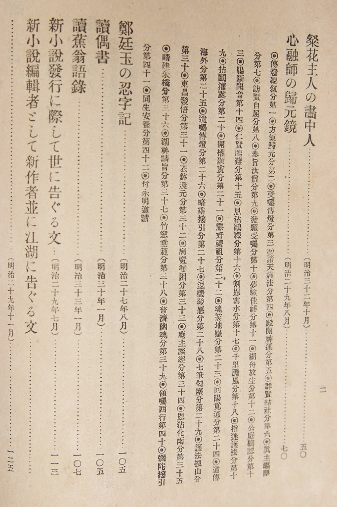 ラン(言+闌)言　著：幸田露伴　明治35年再版　春陽堂(裸本)*Mo.71_画像4