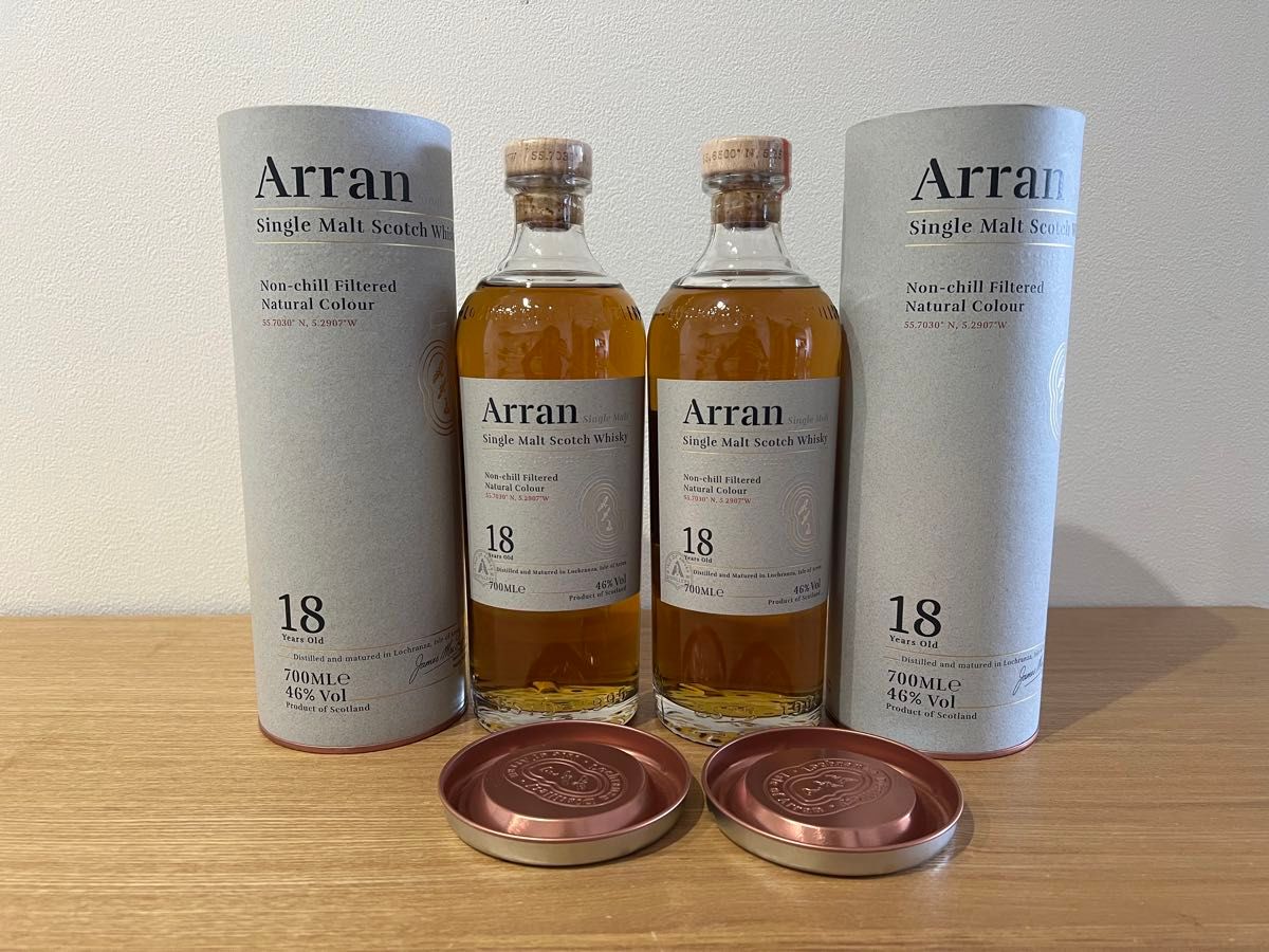 Arran アラン 18年　シングルモルト スコッチ ウイスキー　2本セット　新品未開栓