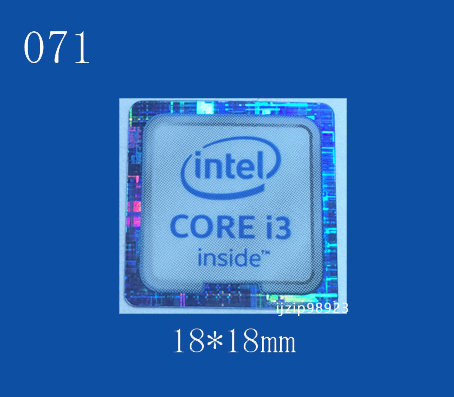 即決071【 intel CORE i3 】エンブレムシール追加同梱発送OK■ 条件付き送料無料_画像1