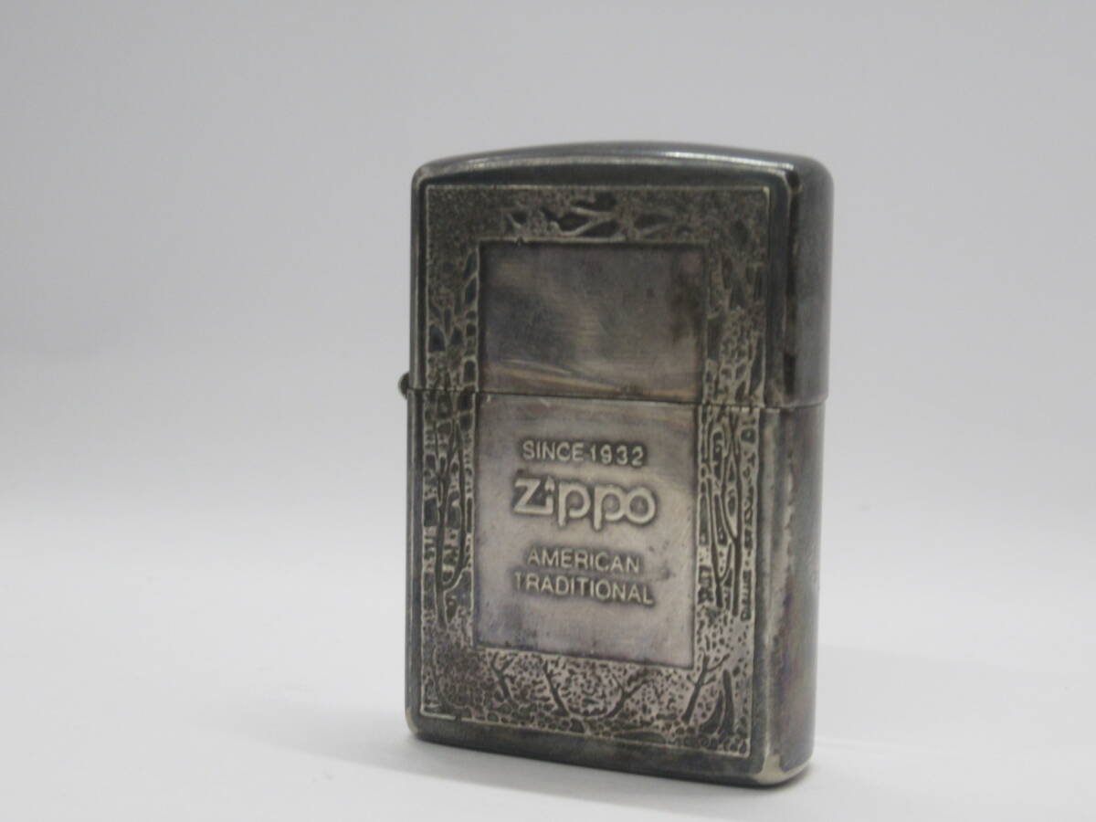 P27　〇ZIPPO　AMERICAN TRADITIONAL 　1990年製　イタリックロゴ　喫煙具　ジッポ_画像1