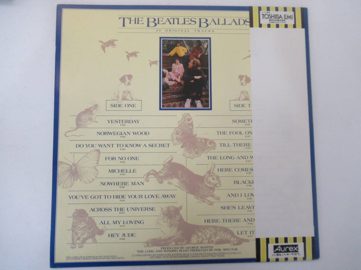 R61 ●※帯付き、美品 THE BEATLES 「ビートルズ・バラード・ベスト20」 国内盤 LP レコード EAS-91006 洋楽ロックの画像7