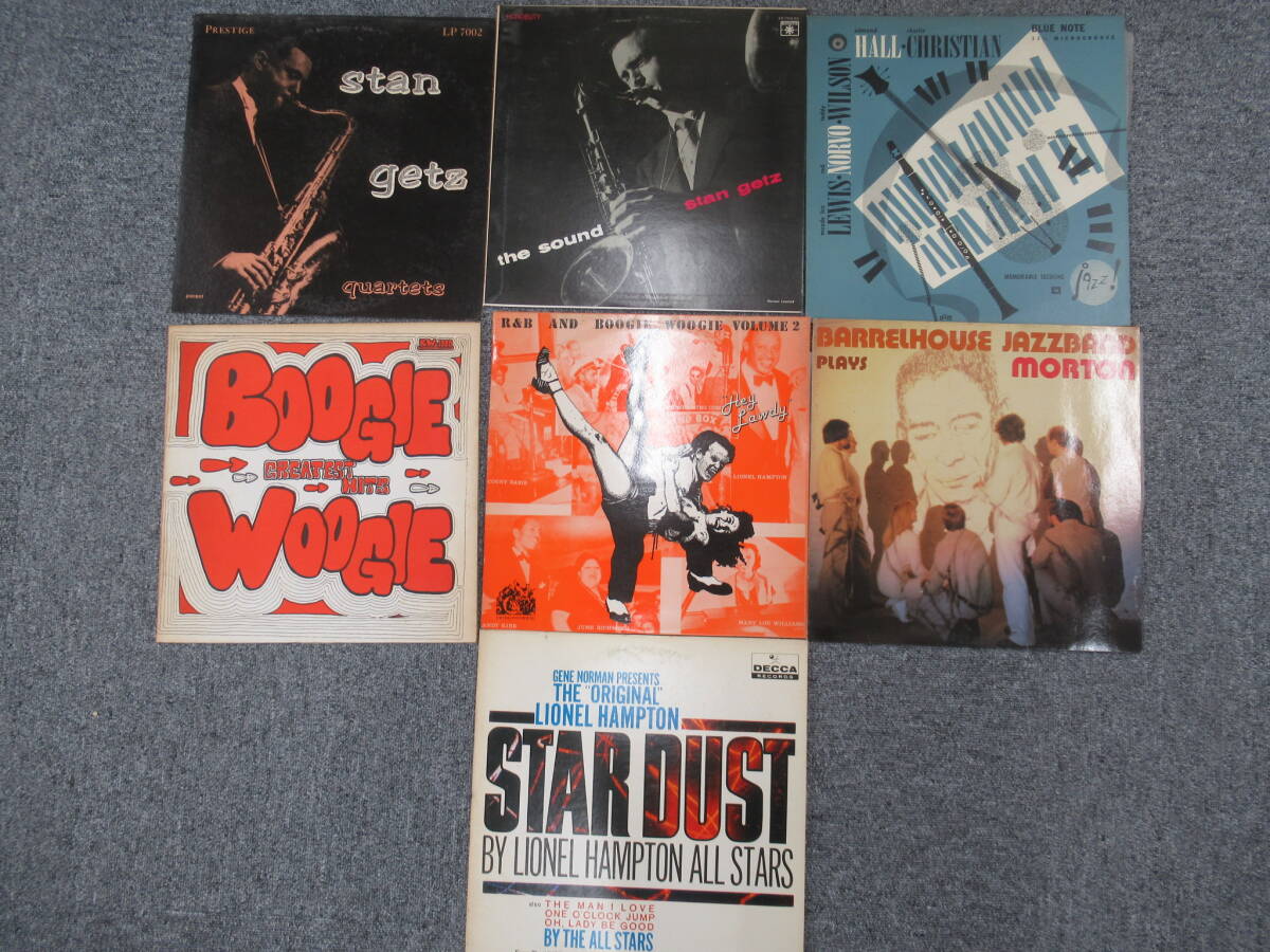 R48 ●ジャズ (スウィング) LPレコード 7組まとめ Stan Getz、Lionel Hampton、Edmond Hall など Jazz Swingの画像1